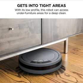 Shark ION Robot Vacuum, Wi-Fi Connected, Works with Google Assistant, Multi-Surface Cleaning, Carpets, Hard Floors, Gray (RV753)