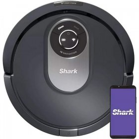 Open Box Shark RV2011DRUS AI Wi-Fi Connected Robot Vacuum with Advanced Navigation - GRAY