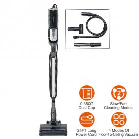 Pre-owned Shark QS100Q Ultralight HyperVelocity Pet Corded Stick Handheld Vacuum,Black